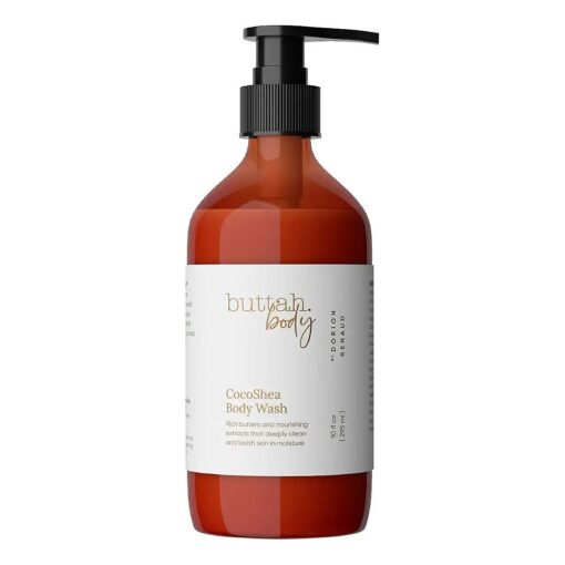 Buttah Skin by Dorion Renaud CocoShea Body Wash 10oz - Nourishing Body Wash for Men & Women - African Cocoa Butter Daily Body Wash - Natural Nutrients & Vitamins - Black Owned Skincare