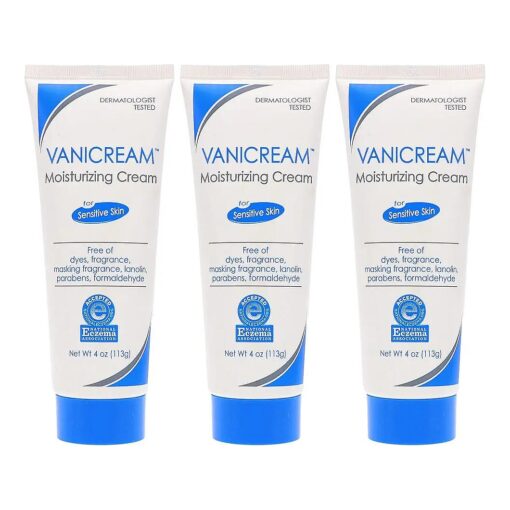 Vanicream Moisturizing Skin Cream for Sensitive Skin, 4 Oz ( Pack of 3 )