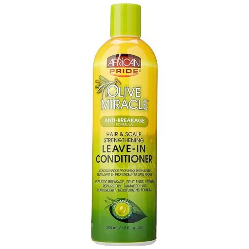 African Pride Olive Miracle Leave-in Conditioner, 12 Ounce