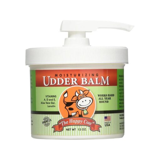 The Happy Cow Moisturizing Udder Balm - 12 ounce pump