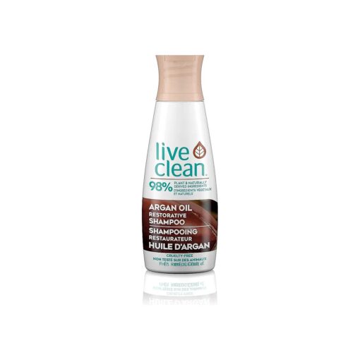 Live Clean Shampoo, Restorative Argan Oil, 12 Oz