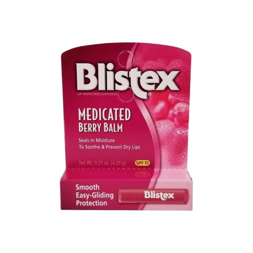 Blistex Medicated Lip Balm, SPF 15, Berry.15-Ounce Tubes ( 12 Pack )