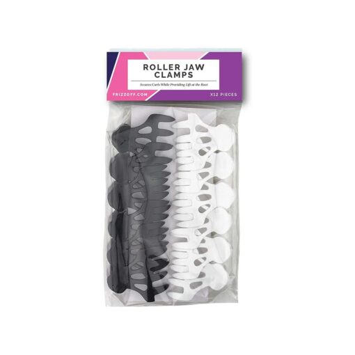 Curl Keeper Claw Clips for Thick & Thin Hair, Roller Jaw Clamps ( 12-Pack ) - Wide Teeth Medium Hair Clips for Women Supports & Creates Volume - Hair Styling Accessories are Lightweight & Easy to Clean