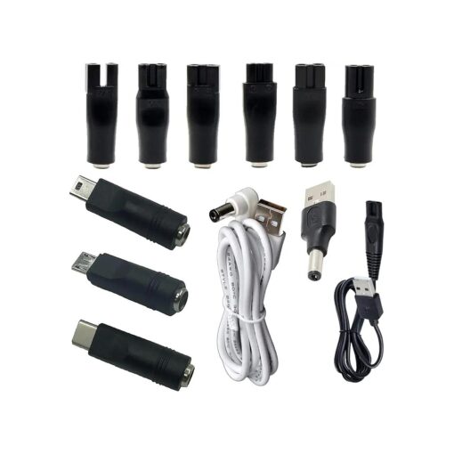 12 PCS Replacement Power Cord 5V Charger USB Adapter Suitable for All Kinds of Electric Hair Clippers, Shavers, Beauty Instruments, HQ8505 Cable 5521 Adapter