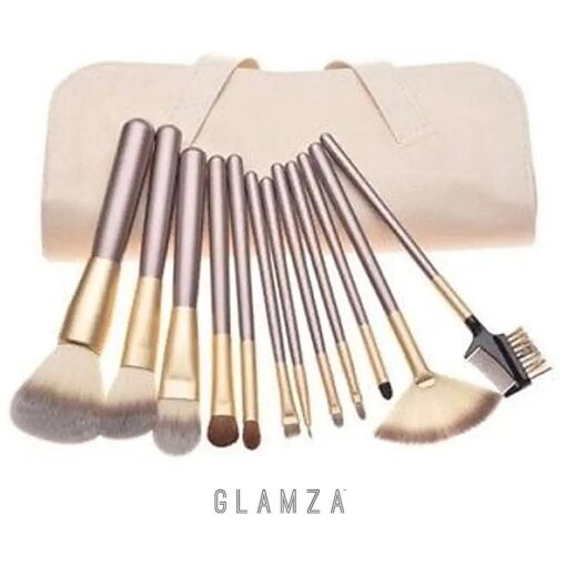 12-Piece Champagne Brushes Set In Pouch