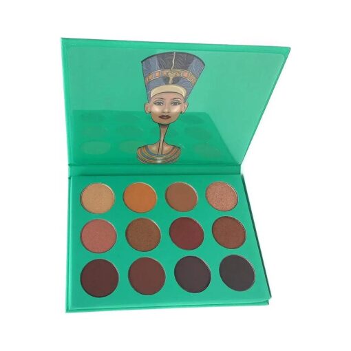 Golds, Coppers, Browns and Nudes Eyeshadow Palette - Professional Eye Makeup, Pigmented Eyeshadow Palette, Makeup Palette for Eye Color & Shine, Pressed Eyeshadow Cosmetics, Shades of 12