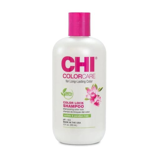 CHI ColorCare - Color Lock Shampoo 12 fl oz - Gently Cleanses, Balances Moisture and Nourishes Hair Without Fading Color Treated Hair