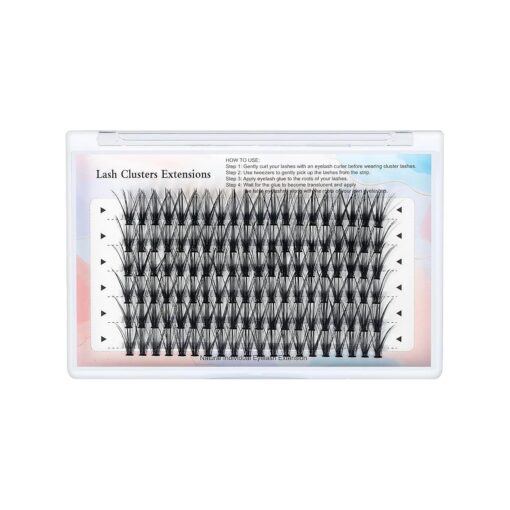 Lash Clusters DIY Eyelash Extensions, 120 Clusters Lashes 20D C Curl 16MM, Lash Mega Volume Individual Lashes Eyelash Clusters Extensions Cluster DIY at Home 120PCS ( 20D - C Curl - 16MM )