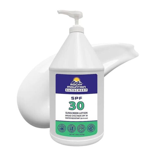 SPF 30 Lotion | Broad Spectrum UVA/UVB Protection | Hawaii 104 Reef Act Compliant ( Oxybenzone & Octinoxate Free ) | Water Resistant 80 Min, | Gallon with Pump ( 128 Fl Oz )