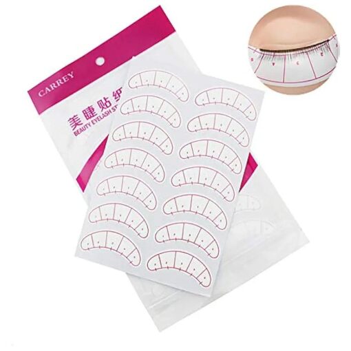 140 Pcs Paper Patches 3D Eyelash Under Eye Pads Patch Lash False Eyelash Extension Paper Patches Eye Tips Sticker Wraps Make Up Tools beauty eyelash sticker