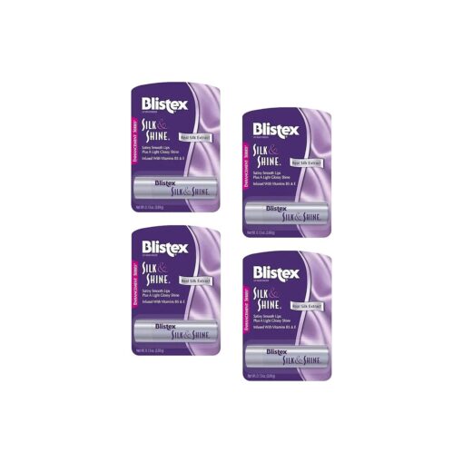 Blistex Silk & Shine Lip Moisturizer 0.13 oz Pack of 4