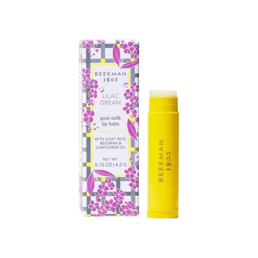 Beekman 1802 Lip Balm - 0.15 oz - With Goat Milk, Vitamin E & Beeswax for Dry, Cracked Lips - Good for Sensitive Skin - Cruelty Free