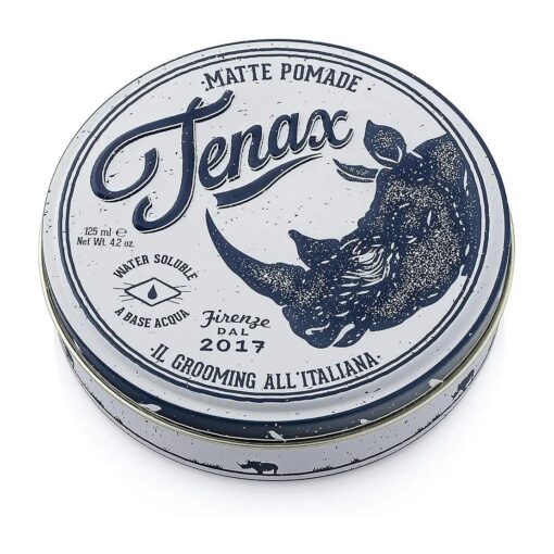 Tenax Water Soluble Matte Pomade, Medium Hold with Matte Finish 4.2 oz