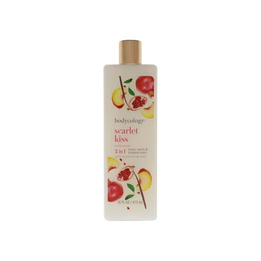 Bodycology Scarlet Kiss Moisturizing Body Wash for Women, 16 Ounce