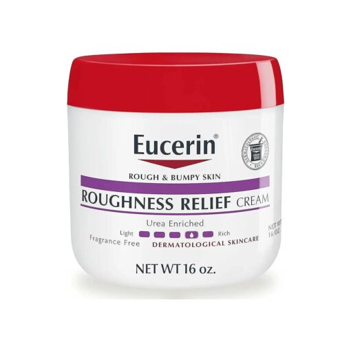 Roughness Relief Cream, Fragrance Free Body Cream for Dry Skin, 16 Oz Jar