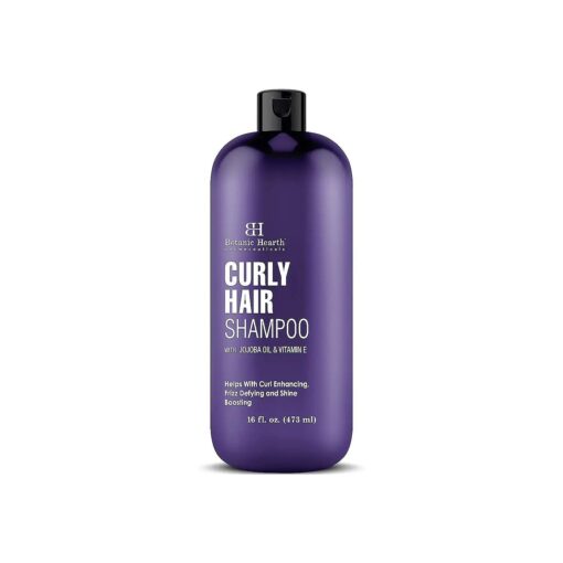 Botanic Hearth Curly Hair Shampoo | For Curly Hair | Detangle, Define & Enhance Curls | With Jojoba oil & Vitamin E | Sulphate Free | For Men & Women | 16 fl oz