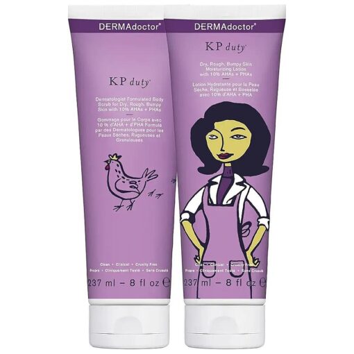 DERMAdoctor KP Duty Kit for Dry, Rough, Bumpy Skin - 16 oz ( two 8 oz tubes )