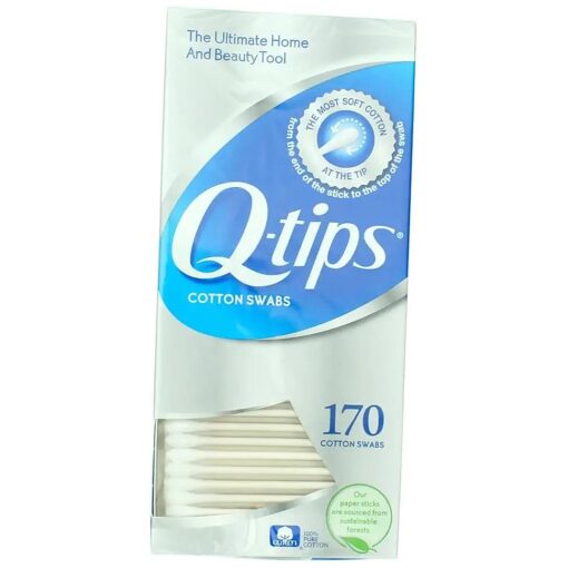 Q-TIps Cotton Swabs 170 Count ( Pack of 3 )