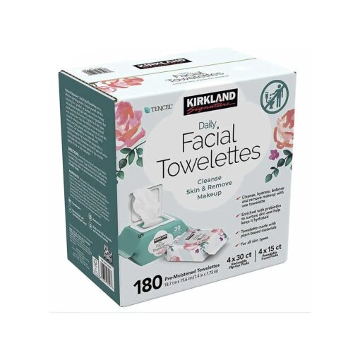 Kirkland Signature Daily Facial Towelettes, 180 Count