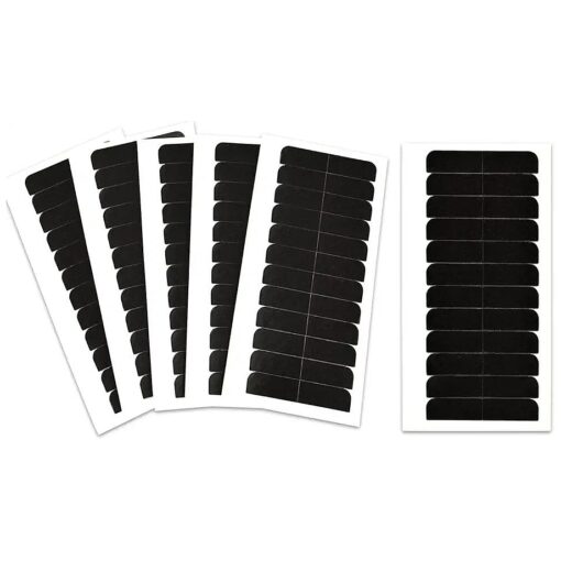 180 Pcs 4 x 0.8 cm Hair Extension Tape Tabs Double Sided Replacement Tapes for Hair Extensions ( Black )