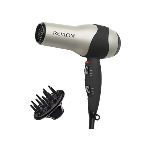 REVLON Turbo Hair Dryer | 1875 Watts of Maximum Shine, Fast Dry ( Silver )