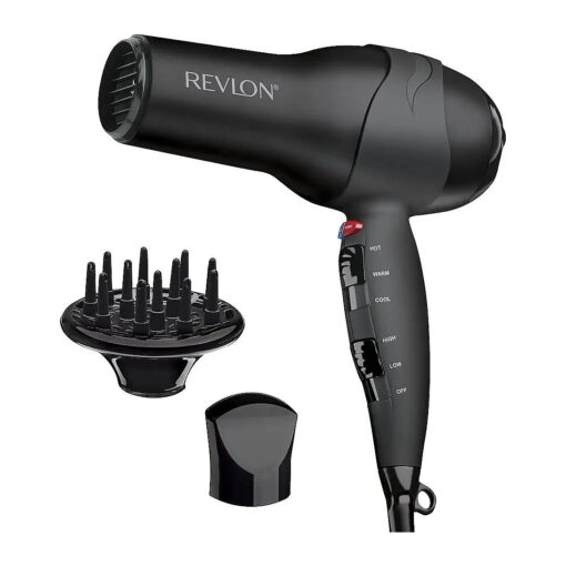 Revlon Turbo Hair Dryer | 1875 Watts of Maximum Shine, Fast Dry ( Black )