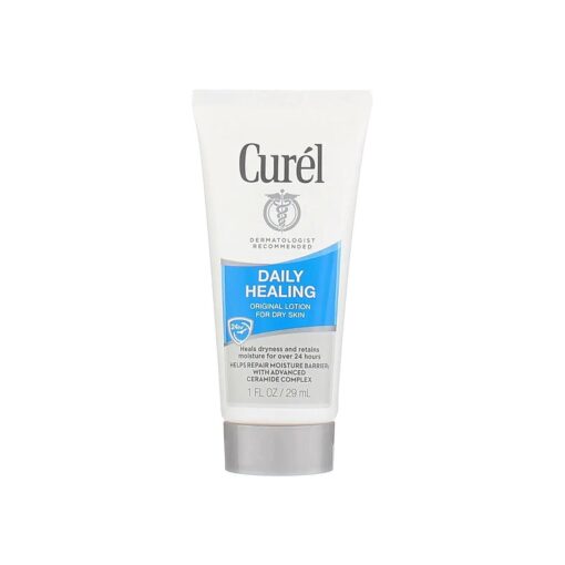 Curel Daily Healing Original Lotion | 1 Ounce Travel Size | ( Pack of 4 )