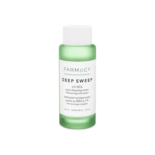 Farmacy Deep Sweep 2 % BHA Toner for Face - Pore Cleaner and Facial Exfoliator with Salicylic Acid ( 4 Fl Oz )