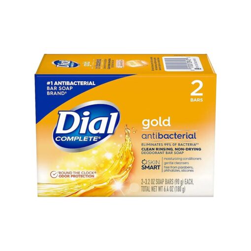 Dial Gold Antibacterial Deodorant Bar Soap, 4 Ounce, 2 Count