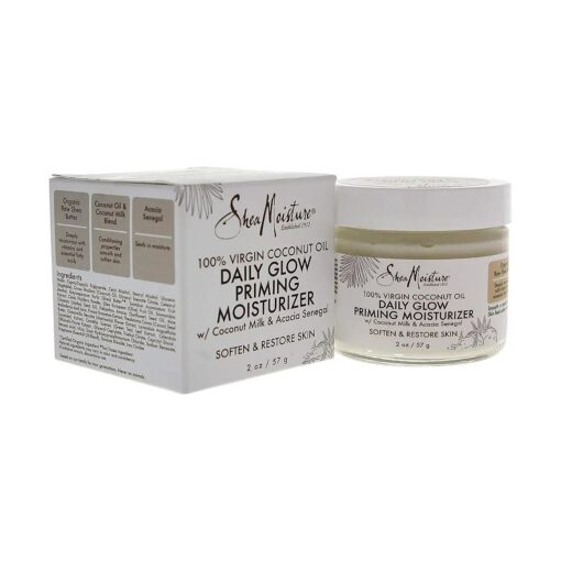 Shea Moisture 100 % Virgin Coconut Oil Daily Glow Priming Moisturizer By Shea Moisture for Unisex -Moisturizer, 2 Ounce