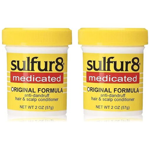 Sulfur 8 Medicated Original Formula Anti-Dandruff Hair and Scalp Conditioner, 2 Oz ( Pack of 2 )