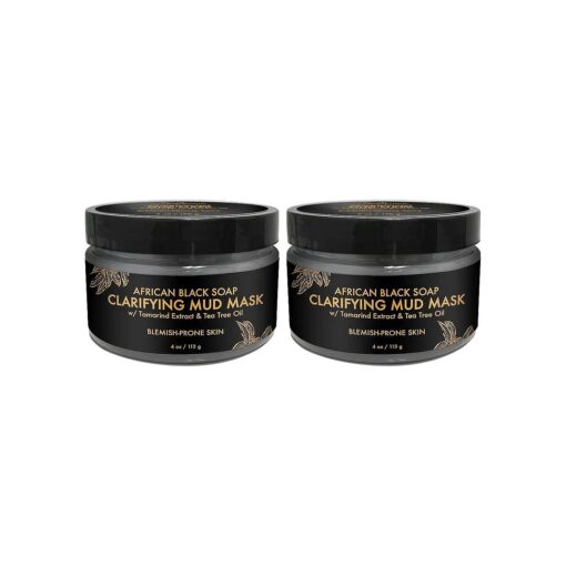 SheaMoisture African Black Soap Problem Facial Mask, 4 oz, Pack of 2 ( 2 Pack )