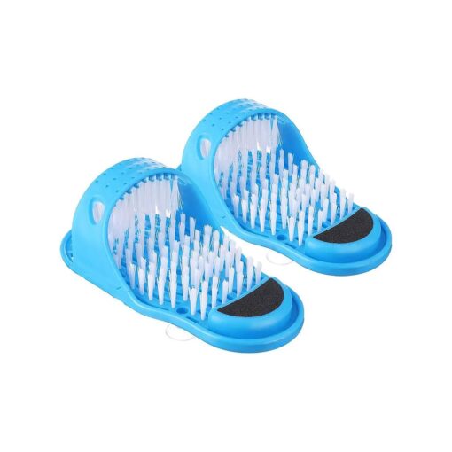 2 Pack Foot Scrubber Massager Scrub Feet Cleaner Washer Brush for Shower Spa Massage Floor Slipper for Exfoliating Cleaning Foot