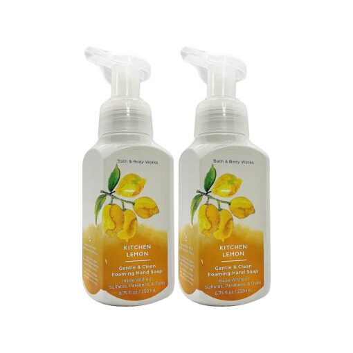 Bath and Body Works Gentle Foaming Hand Soap, Kitchen Lemon 8.75 Ounce ( 2-Pack )