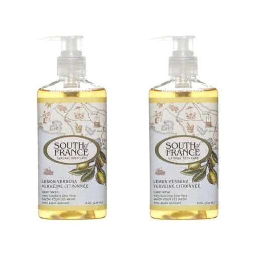 South Of France Liquid Soap, Lemon Verbena, 8 Fluid Ounce ( Pack of 2 )