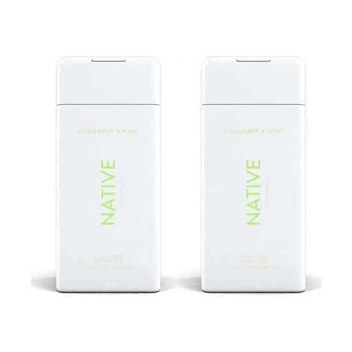 Native, Cucumber and Mint Body Wash 11.5 oz Bottles x2