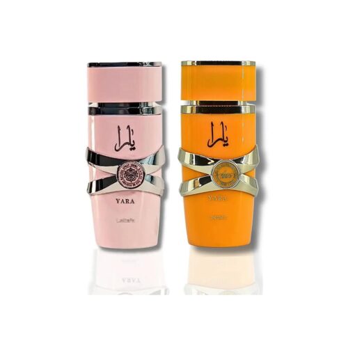 Lattafa for Women 2 Piece Eau de Parfum Gift Set ( Yara + Yara Tous ) 3.4 Ounce/100 ml each