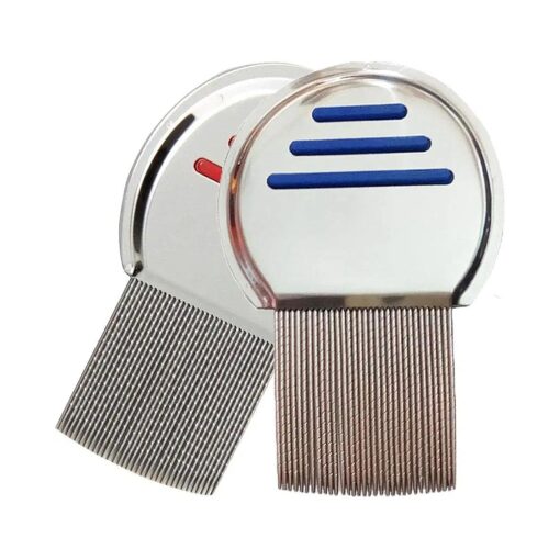 2 Pcs Stainless Steel Hair Dandruff Comb