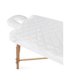 2-Piece Waterproof Massage Table Sheet Set, Extra Soft, Cushy, for Massage Tables, Includes Massage Fitted Sheet and Face Rest Cover, White