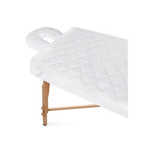 2-Piece Waterproof Massage Table Sheet Set, Extra Soft, Cushy, for Massage Tables, Includes Massage Fitted Sheet and Face Rest Cover, White