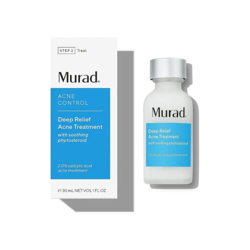 Murad Deep Relief Acne Treatment - Acne Control Max Strength 2 % Salicylic Acid, Healing Treatment for Deep, Uncomfortable Cystic Acne, 1 Fl Oz