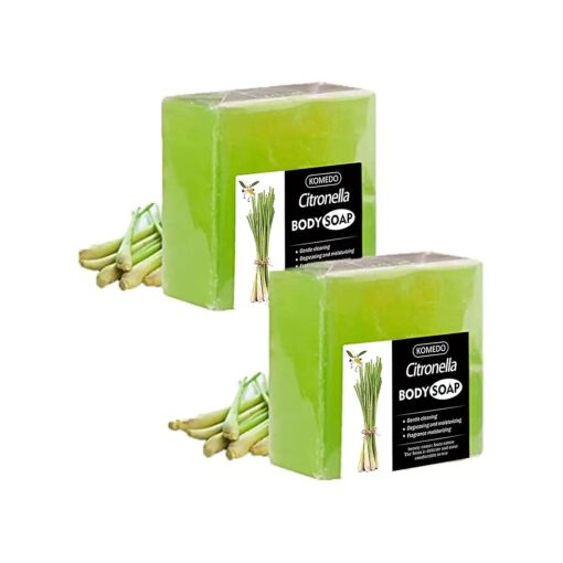 2 in 1 Citronella Soap, New Citronella Lemongrass Soap, Citronella Soap for Humans, Citronella Soap Bar, Citronella Body Soap, Natural Lemongrass Body Wash Soap Bar for Body