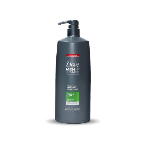 Dove Men+Care Fortifying 2 in 1 Shampoo and Conditioner for Normal to Oily Hair Fresh and Clean with Caffeine Helps Strengthen and Nourish Hair 40 oz