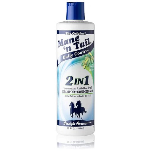 Mane N Tail Daily Control 2 in 1 Anti-Dandruff Shampoo and Conditioner, 12 Ounce