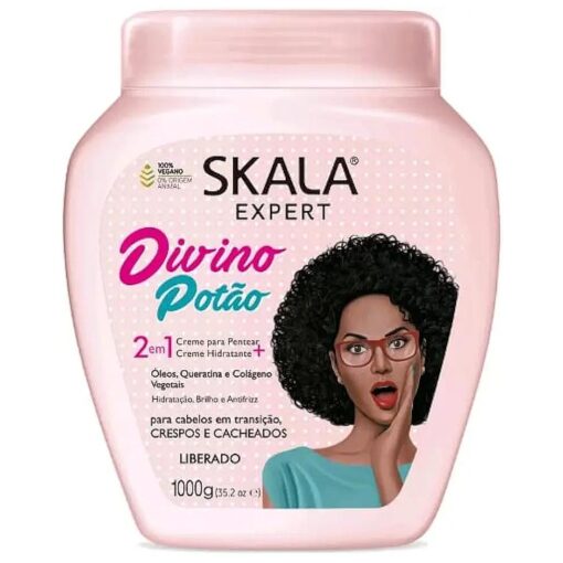 Skala - Expert - Creme de Tratamento 2 em1 Crespo Divino 1 Kg - ( Divine Curls 2 in 1 Treatment Cream Net 33.81 Oz )