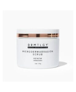 DRMTLGY Microdermabrasion Facial Scrub and Face Mask, Non-Abrasive Face Exfoliator Improves Acne Scars, Blackheads, Pore Size, and Skin Texture, 2 oz