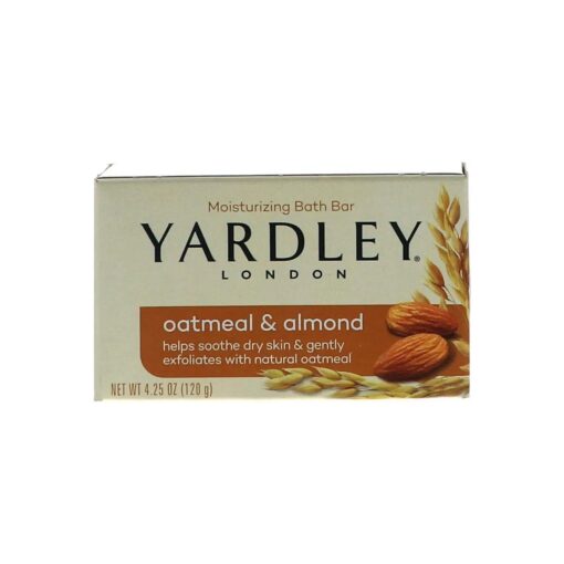 Yardley Oatmeal and Almond Bar Soap, 4.0 0Z ( 113g ) 20 Bars