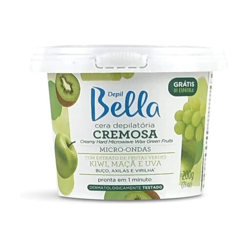 Depil Bella Microwave Creamy Hard Wax Green Fruits wax 200 grs