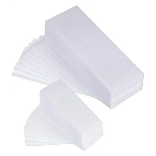 200 Pieces Non Woven Wax Strips Hair Removal Waxing Facial Body Epilating Small and Large Multi Size Pack 100 3" X 9" and 100 1.5" X 5" strips .