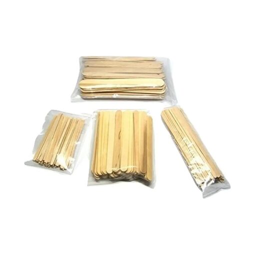 200 Pc Wood Wax Applicator Stick Assortment for Facial, Eyebrow, Body by NetSellsIt